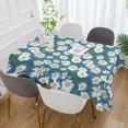 thumbnail image 5 of SKYSONIC Daisy Flower Tablecloth Waterproof Washable Polyester Square Table Cover Durable Tablecloth for Kitchen Dining Table Party Decor (60 X 120 Inch), 5 of 7