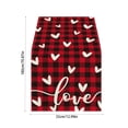 thumbnail image 3 of FYTPOV Buffalo Plaid Table Runner, Valentines Day Decorations, Hearts Love Printed Table Runner for Wedding Party, Christmas Runner for Table Home Decor, 13x71 inch, 3 of 5