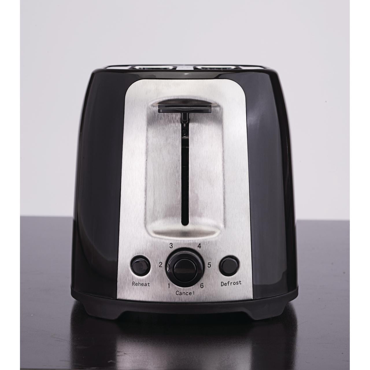 Brentwood 2-Slice Cool-Touch Toaster with Extra-Wide Slots (Black), TS-292BPT