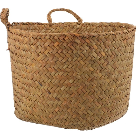 MERRYHAPY Straw Woven Flower Basket Storage Women Home Use 1Pcs