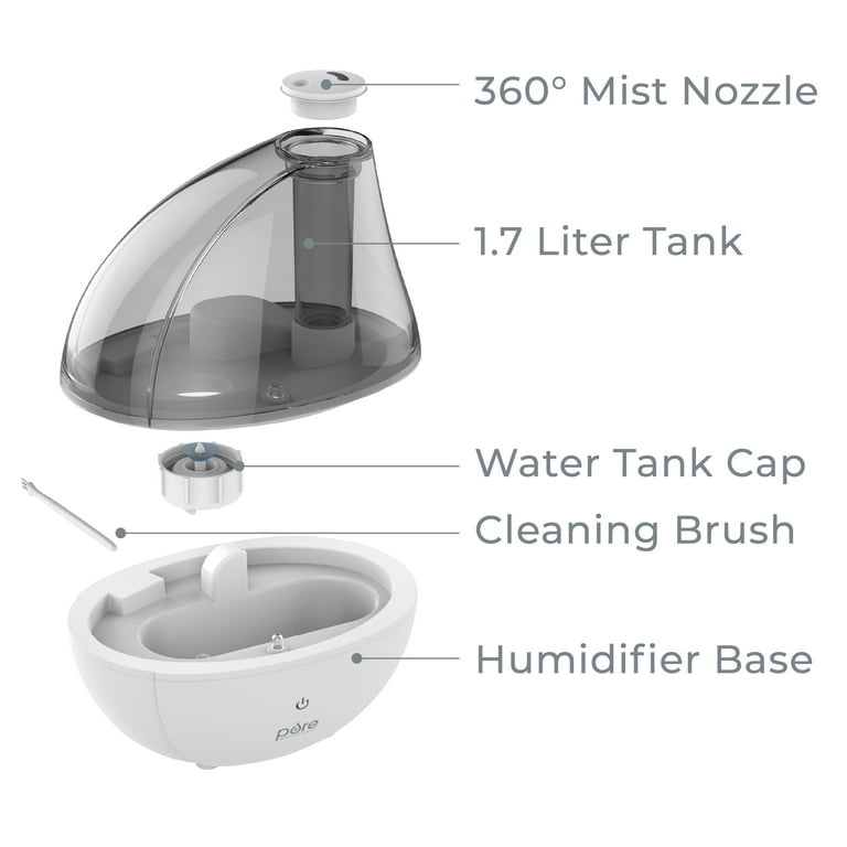 Free Shipping! Pure Enrichment® MistAire™ Silver Ultrasonic