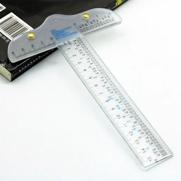 Transparent T-Square Ruler for Learning, Multi-Functional Acrylic T-Type Drawing Ruler for Students and Drafting