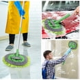 thumbnail image 6 of CUITING Taihexin 46‘‘ Microfiber Car Wash Brush Mop Kit  Mitt Sponge with Long Handle  Car Cleaning Supplies Duster Washing Car Tools  2 Chenille Scratch-Free Replacement Head Aluminum Al, 6 of 6