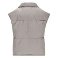 thumbnail image 6 of DDAPJ pyju Women Winter Oversized Puffer Vest Lightweight Flysleeve Insulated Padded Puffy Jackets Sleeveless Down Coat with Pockets Gray XXXL, 6 of 8