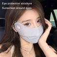 thumbnail image 4 of Masque d'Été Protection UV en Soie Glacée pour Femmes Masque Respirant, 4 of 6