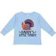 thumbnail image 3 of Inktastic Thanksgiving Daddy Little Turkey Boys or Girls Long Sleeve Toddler T-Shirt, 3 of 5