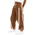 thumbnail image 2 of WULMLEO Womens Baggy Wide Leg Pants Casual Elastic High Waisted Drawstring Printed Workout Sweatpants Brown L, 2 of 6