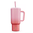 thumbnail image 1 of Taza De Viaje De Acero Inoxidable 40oz Rojo Rosa, 1 of 5