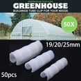 thumbnail image 5 of 50 Pcs 19/20/25mm Clip Plant Greenhouse Film Clips Fixed Pipe Frame Tube Clamp, 5 of 6