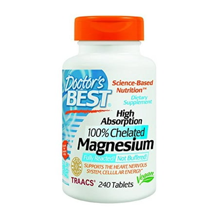 Doctor's Best High Absorption Magnesium (100 mg) - 240 ct (Pack of (Best Supplements For Men Over 30)
