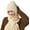 Beige, variant on Winter Warm Knitted Snood Hat for Women Fleece Lined Hooded Scarf Ear Protection Windproof Beanie Cap for Cold Weather