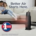 thumbnail image 4 of Lasko 22” Oscillating Electric Ceramic Tower Space Heater, Tip-Switch, Remote, Black, CT22850, 4 of 15