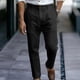 thumbnail image 1 of Pantalones largos para hombre, lisos, informales, con múltiples bolsillos y botones, para exteriores, rectos, para fitness, cargo, poliéster, 1 of 5