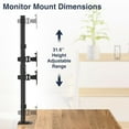 thumbnail image 5 of Desky Eco Vertical Monitor Mount - Black, 5 of 9