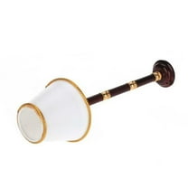 1. 1/12 Floor Lamp with Removable White Shade & Golden Detailing Battery-Powered Miniature Living Room Decor