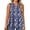Blue-Floral, variant on Plus Size Tank Tops for Women Henley V Neck Sleeveless Shirts Dressy Floral Blouses Summer Tunic Tops