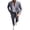 Dark Gray, variant on Men's Two Piece Suit Set Long Sleeve Notched Lapel Two Button Blazer Matching Flat Front Dress Pants Business Wedding Outfit