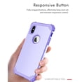 thumbnail image 4 of TECH CIRCLE For iPhone XS Max Case, Dual Layer Slim Heavy Duty Hybrid Rugged Shockproof Anti-Scratch Protective Back Phone Cover for Apple iPhone XS Max 6.5" 2018,Lightpurple, 4 of 8