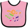 thumbnail image 3 of Inktastic Music Notes Musical Boys or Girls Baby Bib, 3 of 4