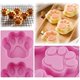 thumbnail image 2 of Molde de silicona, molde de silicona con forma de pata de perro y gato, fondant de chocolate, glaseado para pasteles, decoración para hornear, bricolaje (tamaño: I), 2 of 3