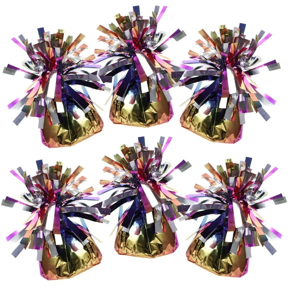 unbranded 6 Pcs Balloon Weight Block Accessory Column Punch Balloons Colorful