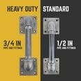 thumbnail image 4 of 3/4 in. Square Barn Door Handle - 11 In. L, 4 of 10