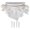 Pure White Gold, variant on European Angel Wall Shelf Decorative Floating Storage Display Rack Pure White Gold Finish Accent