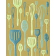 thumbnail image 2 of Lam, Vanna 15x18 White Modern Wood Framed Museum Art Print Titled - Spring Cutlery I, 2 of 4