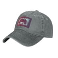 thumbnail image 3 of DouZhe Adjustable Washed Cotton Baseball Cap - Game Controller Prints Vintage Dad Hat Unisex Sports Caps (Gray), 3 of 6