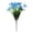 Blue, variant on 10 Bundles Artificial Flowers for Home Décor, No Fade Flowers for Decoration, Hanging Planters Indoor Outside Garden Porch, for Window Box Spring Use