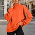 thumbnail image 6 of Kezqiaxn Womens Crewneck Sweatshirt Fashion Long Sleeve Fall Casual Pullover Tops with Pockets Sweatshirts for Women, 6 of 7