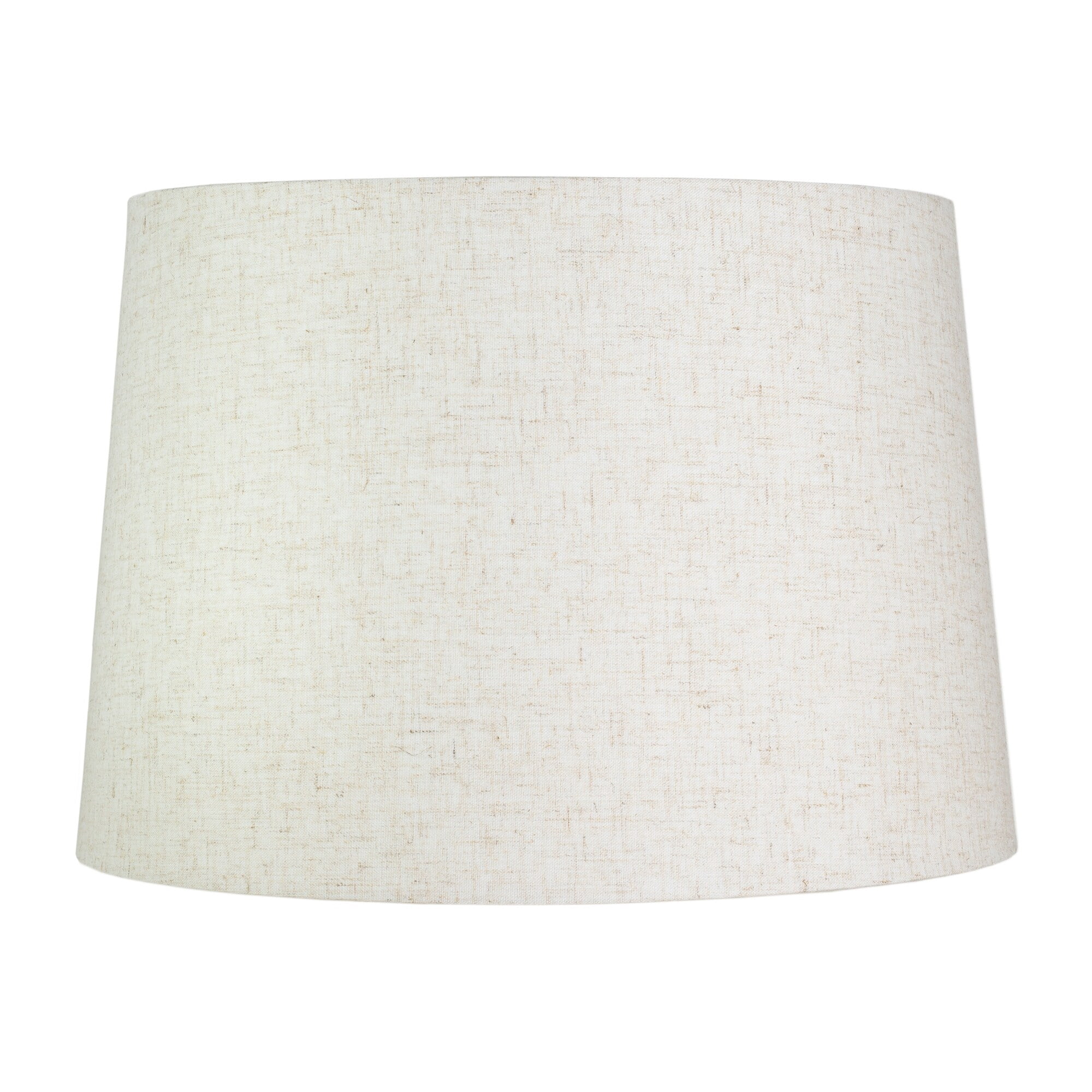 Urbanest French Drum Lamp Shade, Linen, 14x16x11", Off White