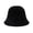 72#Black, variant on Women Warm Vintage Bucket Hats Fashion Solid Color Fisherman Hat Slouchy Outdoor Fall Winter Light Brown One Size