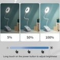 thumbnail image 2 of ALING Rechargeable LED Book Lights Reading Lights Clip-On Desk Lamp Eye Care Warm Night Lamp For Bed Car Travel,Third Gear Touch Dimming-Long-Lasting To 20Hrs, 2 of 8