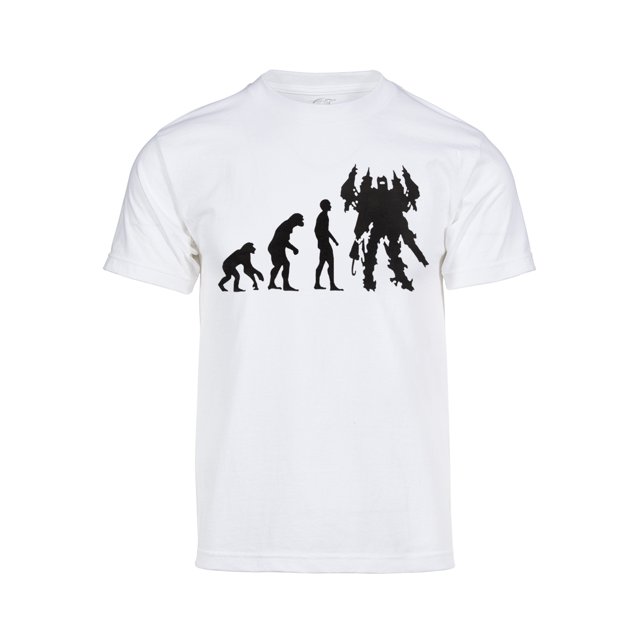 Camiseta de manga corta Gravity Trading para hombre Mecha Blanco 2x-grande