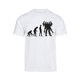 thumbnail image 1 of Camiseta Gravity Trading Evolución de Manga Corta Mecha Blanco Grande, 1 of 1