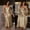 Beige, variant on Women's Silk Nightgown and Robe Set Long Sleeves Robes 2 Piece Bathrobe Set V-neck Cami Sleepwear