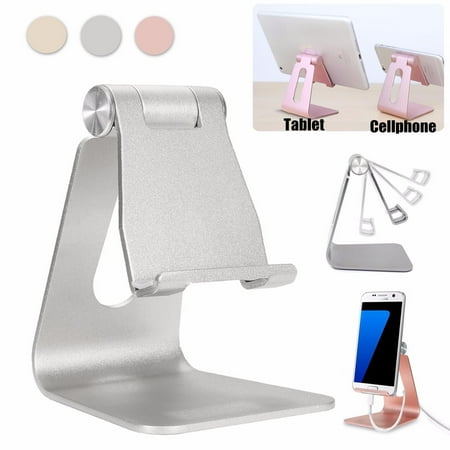 Universal Aluminum Cell Phone Desk Stand Holder Mount Cradle For