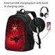 thumbnail image 2 of Fotbe Black Spider Web With Spiders Mochila con Estampado y Puerto USB para Hombre y Mujer, Mochila Antirrobo, Mochila de Viaje, Mochila Escolar, Mochila Universitaria, 2 of 7