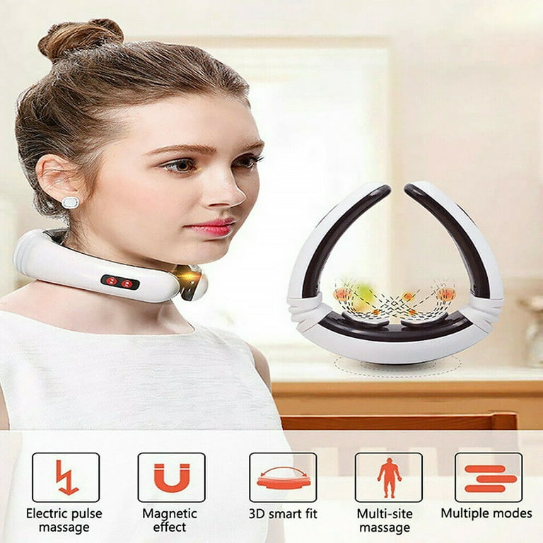 Electric Neck Massager Smart Low Frequency Instrument Heating Tool  Household Shop Machine 