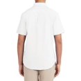thumbnail image 2 of Nautica mens School Uniform Short Sleeve Performance Oxford Button-down Button Down Shirt, White, Medium US, 2 of 2