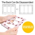 thumbnail image 4 of Yayeee Rocker Switch Wall Plate 3-Gang 6.5"x4.6" Home Decorative Outlet Cover, Cartoon Elephant Pattern, 4 of 6