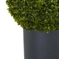 thumbnail image 3 of HomeStock 30In. Mediterranean Mastery Artificial Topiary Plant In Gray Cylinder Planter (Indoor/Outdoor), 3 of 5