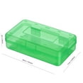 thumbnail image 4 of Fzsteel Pencil Box Large Capacity Clear Plastic With Snap-Tight Lid And Stackable Design, 2-Pack Organizer For Pens, Markers, Office Supplies (20x11x11cm), 4 of 6