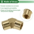 thumbnail image 3 of Accesorios de tubería de latón Unique Bargains 1/4" hembra doble rosca interna 45 grados 1.44" 2 piezas, 3 of 7