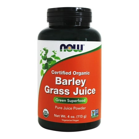 - NOW Foods - Barley Grass Juice Powder Certified Organic - 4 oz.