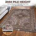 thumbnail image 6 of BNM Medallion Washable Indoor Area Rug, 2'7" x 10', Cream, 6 of 11
