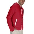 thumbnail image 5 of Hurxie UPF 50+ Fishing Shirts for Men Long Sleeve UV Sun Protection Hoodie Outdoor Hiking Running Swimming Red,2XL, 5 of 7