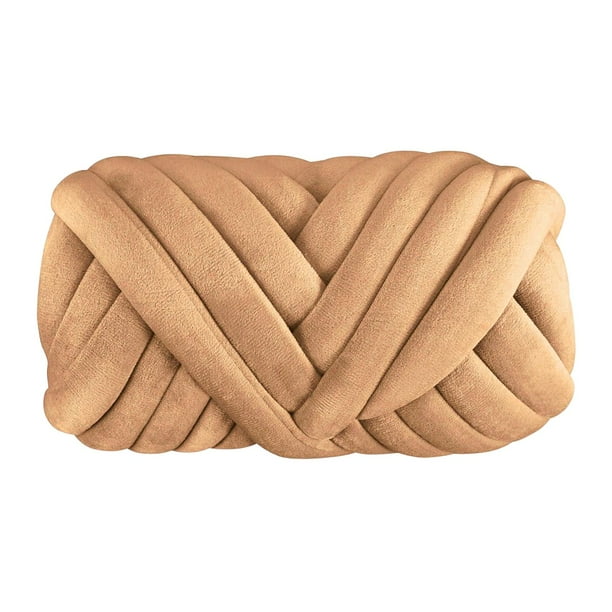 Hilo grueso de poliéster para tejer a ganchillo, suave, 250 g, para tejer a mano Caqui