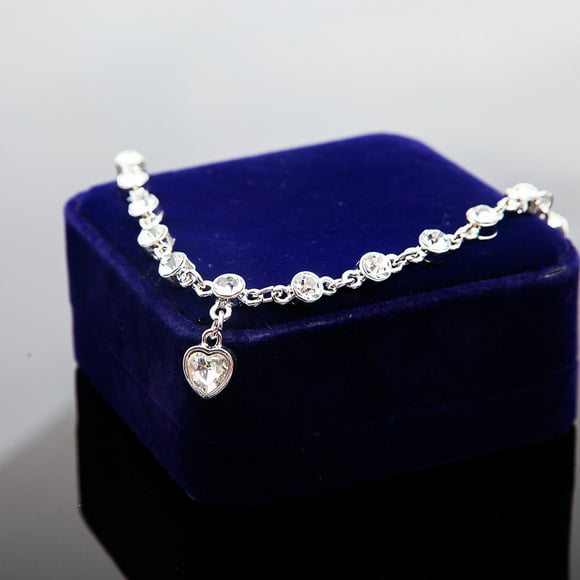 EGNMCR Bracelets for Women Crystal Bracelet Bangle Love Valentine's Day Wedding Bridal Women Jewelry Women Bracelet